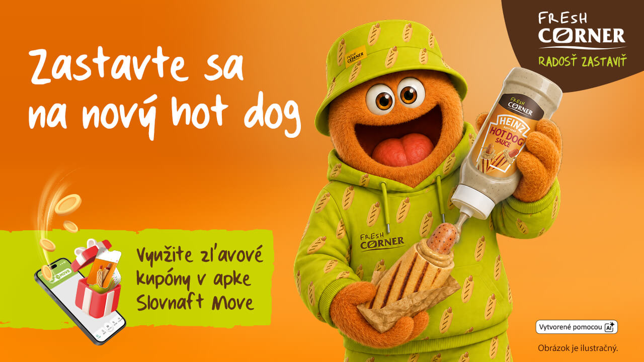 XXL hot dog s novou Heinz x Fresh Corner hot dog omáčkou